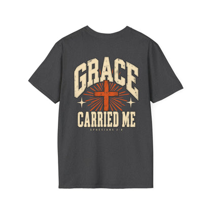 Grace Carried Me Christian Faith T-Shirt