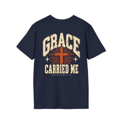 Grace Carried Me Christian Faith T-Shirt