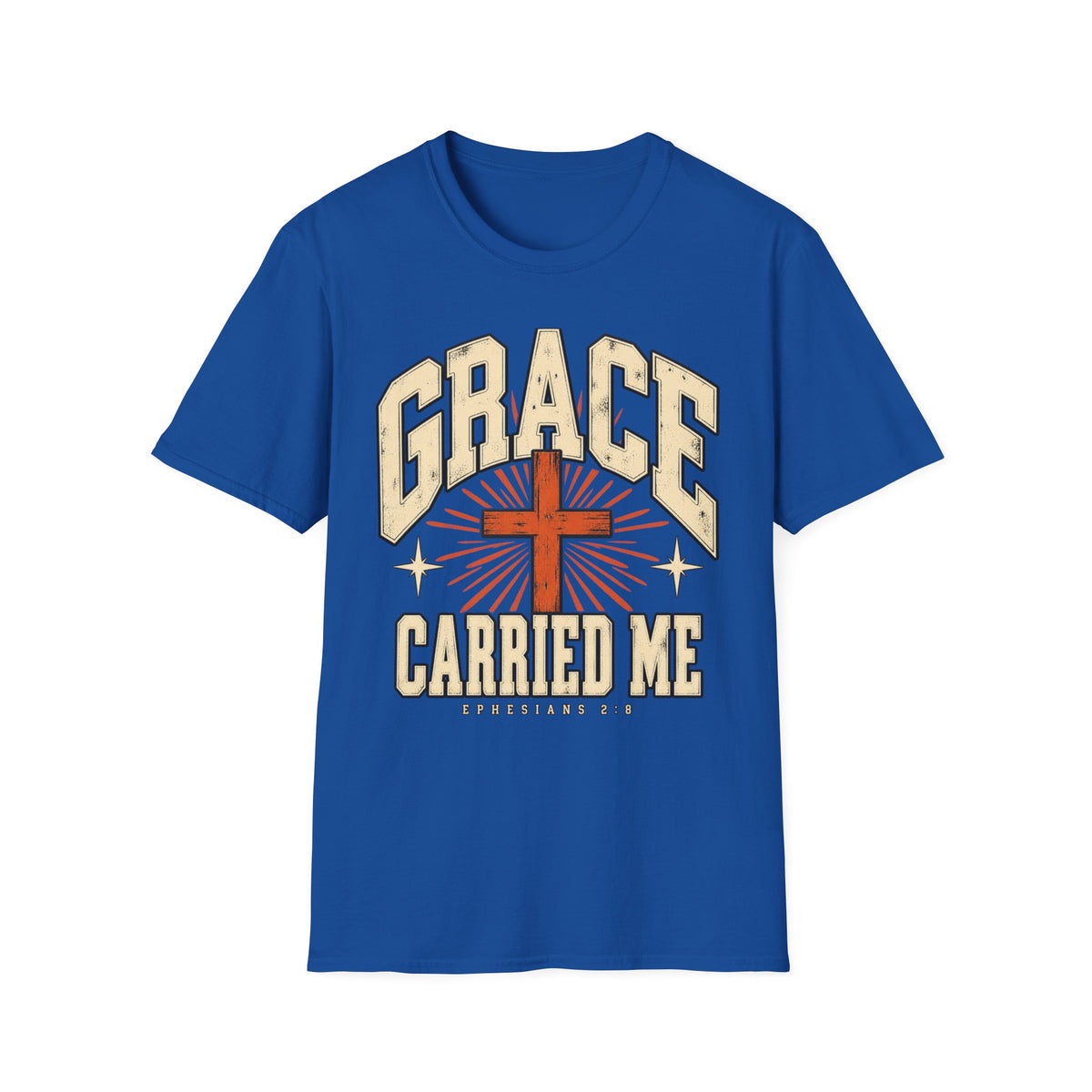 Grace Carried Me Christian Faith T-Shirt