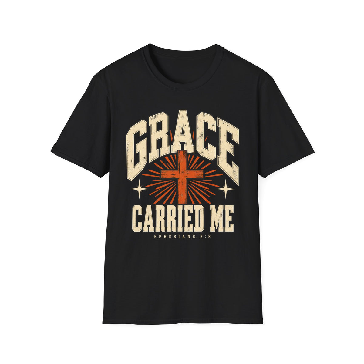 Grace Carried Me Christian Faith T-Shirt