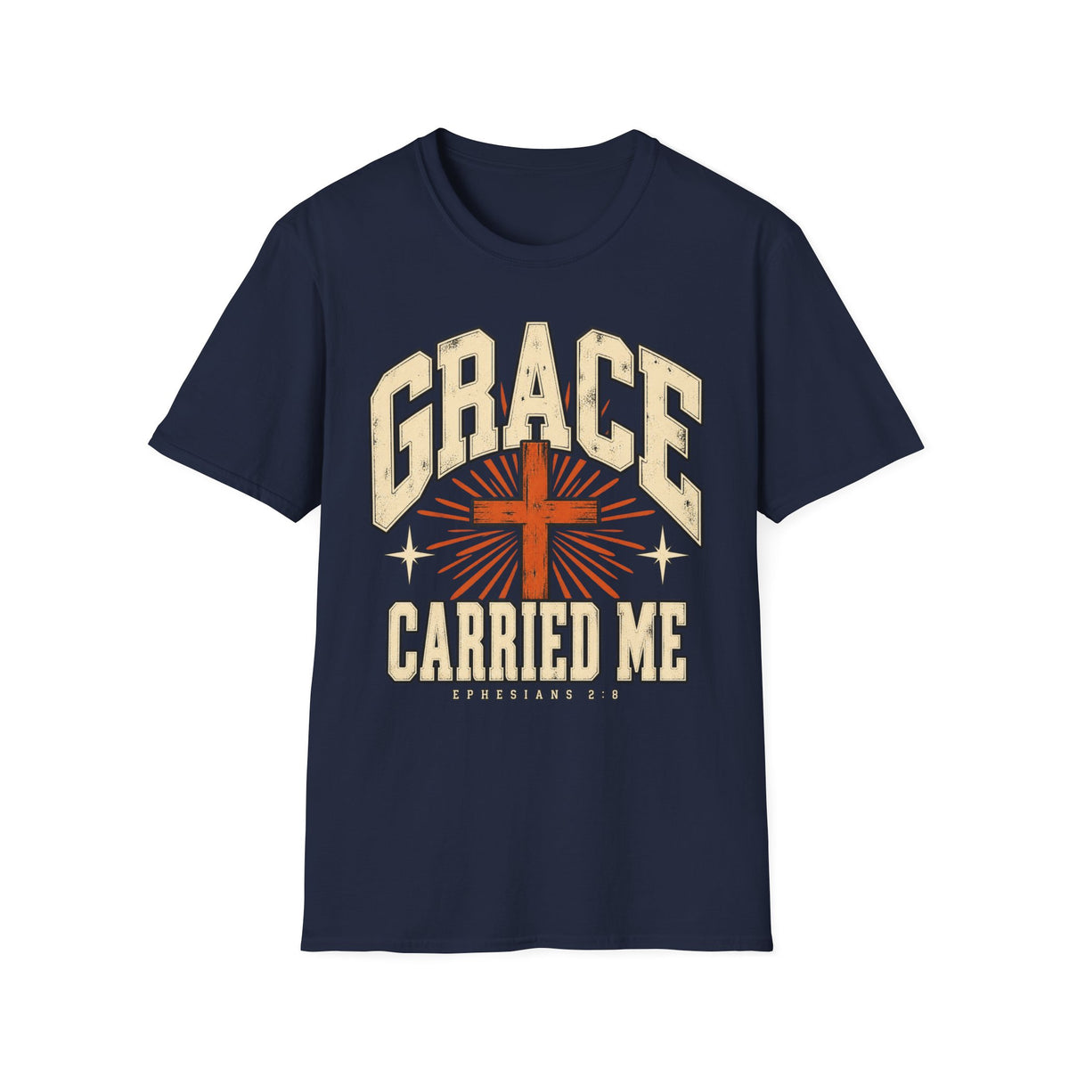 Grace Carried Me Christian Faith T-Shirt