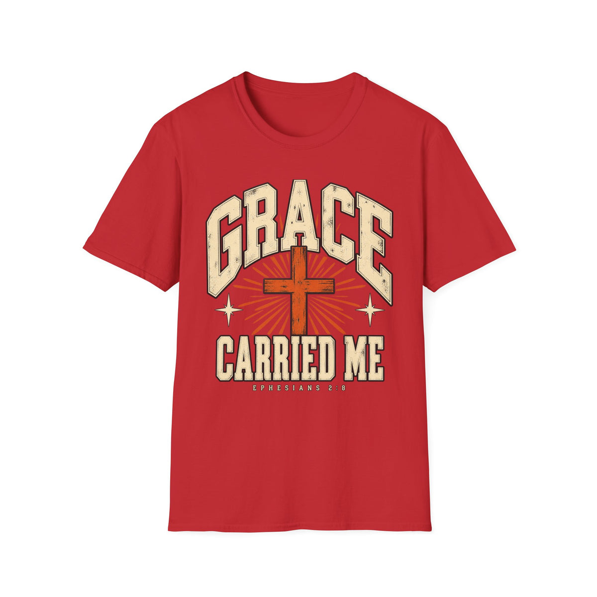 Grace Carried Me Christian Faith T-Shirt