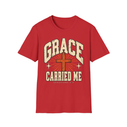 Grace Carried Me Christian Faith T-Shirt