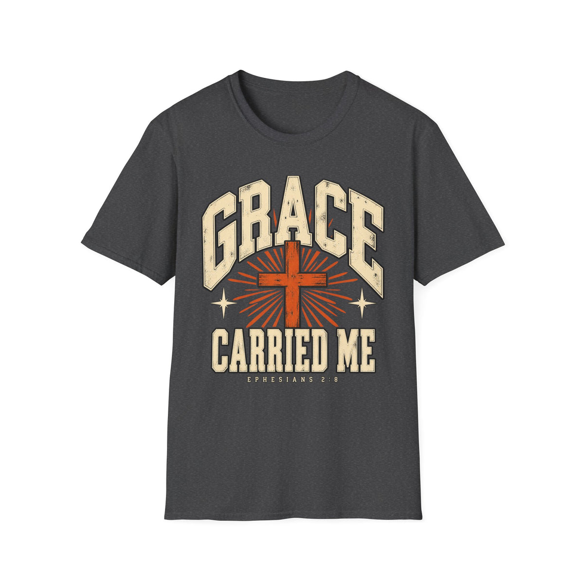 Grace Carried Me Christian Faith T-Shirt